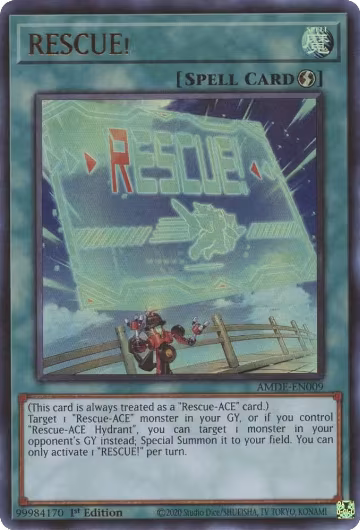 RESCUE! (AMDE-EN009), Amazing Defenders — Yu-Gi-Oh! card price