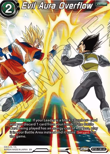 Evil Aura Overflow (BT20-136), Power Absorbed — DB Super card price