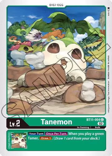 Tanemon (BT11-004 C), Dimensional Phase — Digimon card price