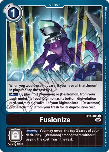 Fusionize (BT11-105 U), Dimensional Phase — Digimon card price