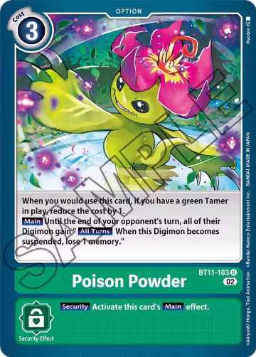 Poison Powder (BT11-103 U), Dimensional Phase — Digimon card price