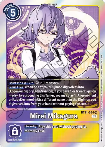 Mirei Mikagura (BT11-094 SR), Dimensional Phase — Digimon card price