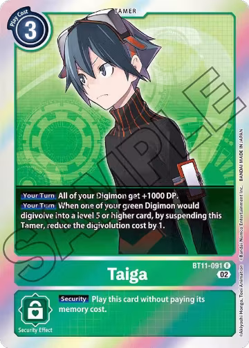 Taiga (BT11-091 R), Dimensional Phase — Digimon card price