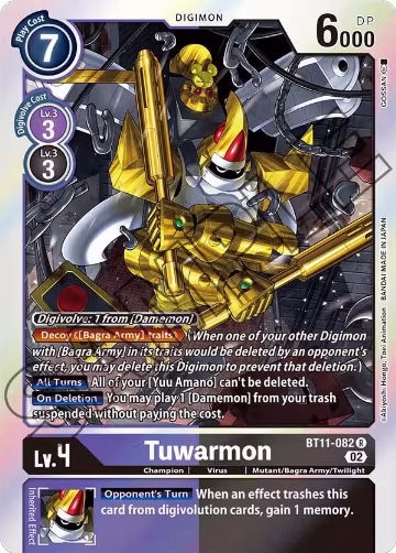 Tuwarmon (BT11-082 R), Dimensional Phase — Digimon card price