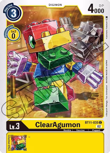 ClearAgumon (BT11-035 C), Dimensional Phase — Digimon card price