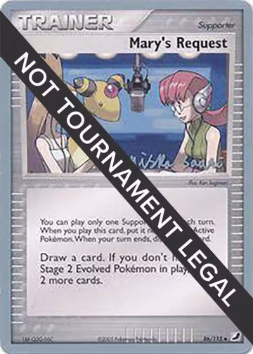 Mary's Request - 2006 (Miska Saari) (86/115), World Championship Decks — Pokémon card price