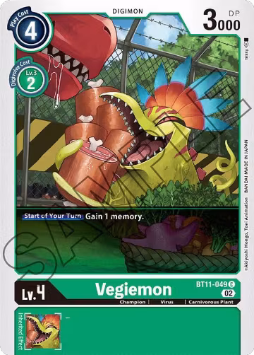 Vegiemon (BT11-049 C), Dimensional Phase — Digimon card price