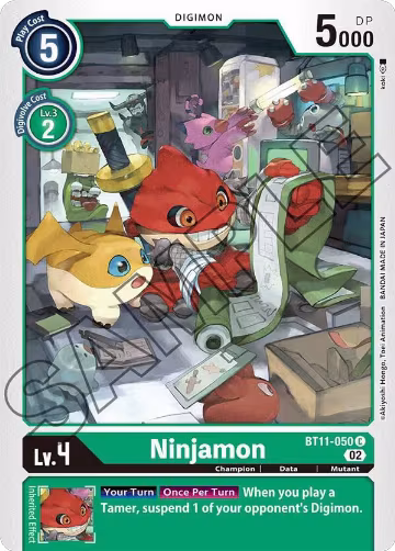 Ninjamon (BT11-050 C), Dimensional Phase — Digimon card price