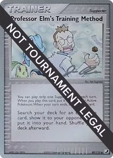 Professor Elm's Training Method - 2006 (Jason Klaczynski) (89/115), World Championship Decks — Pokémon card price