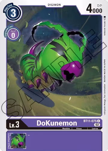 DoKunemon (BT11-075 C), Dimensional Phase — Digimon card price