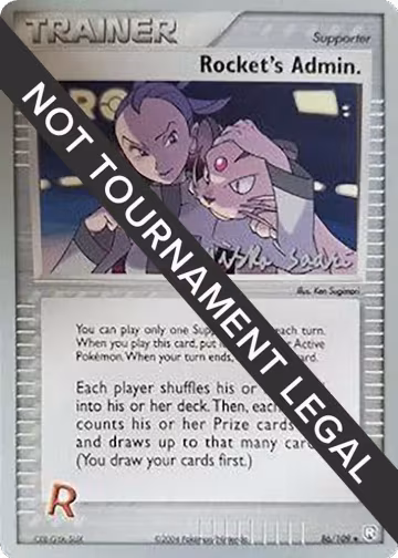 Rocket's Admin. - 2006 (Miska Saari) (86/109), World Championship Decks — Pokémon card price