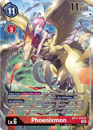 Phoenixmon (Alternate Art) (BT11-016 SR), Dimensional Phase — Digimon card price