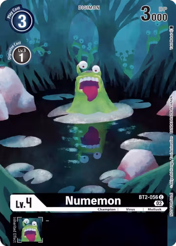 Numemon (Digimon Illustration Competition Pack 2022) (BT2-056 C), Dimensional Phase — Digimon card price