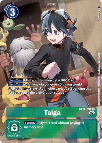 Taiga (Alternate Art) (BT11-091 R), Dimensional Phase — Digimon card price