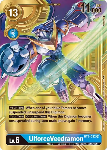UlforceVeedramon - BT2-032 (Alternate Art) (BT2-032 SR) — card price