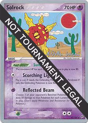 Solrock (47) - 2006 (Miska Saari) (47/107), World Championship Decks — Pokémon card price