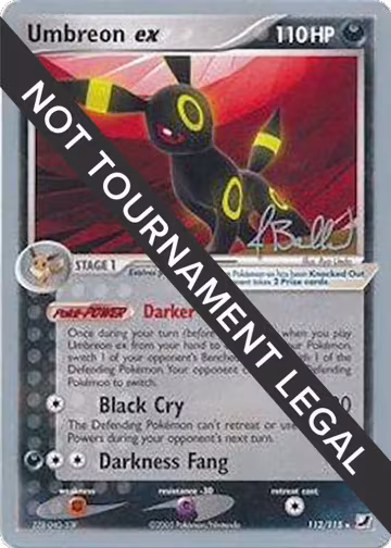 Umbreon ex - 2006 (Jimmy Ballard) (112/115), World Championship Decks — Pokémon card price