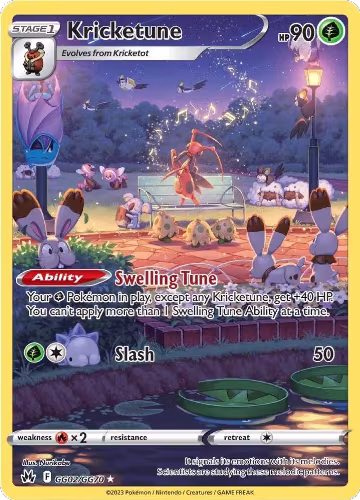 Kricketune (GG02/GG70), Crown Zenith: Galarian Gallery — Pokémon card price