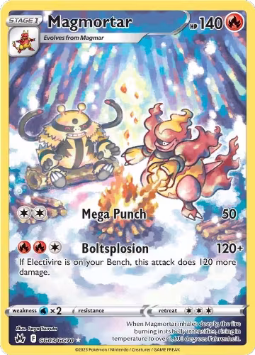 Magmortar (GG03/GG70), Crown Zenith: Galarian Gallery — Pokémon card price