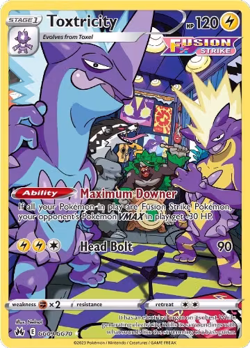 Toxtricity (GG09/GG70), Crown Zenith: Galarian Gallery — Pokémon card price