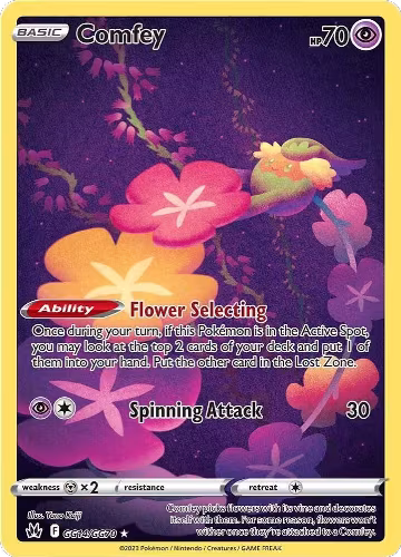 Comfey (GG14/GG70), Crown Zenith: Galarian Gallery — Pokémon card price