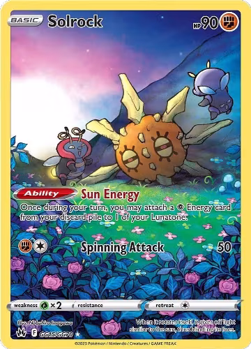 Solrock (GG15/GG70), Crown Zenith: Galarian Gallery — Pokémon card price