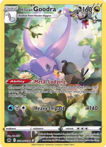 Hisuian Goodra (GG21/GG70), Crown Zenith: Galarian Gallery — Pokémon card price