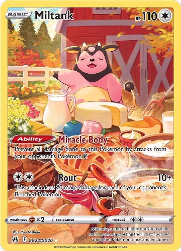 Miltank (GG24/GG70), Crown Zenith: Galarian Gallery — Pokémon card price