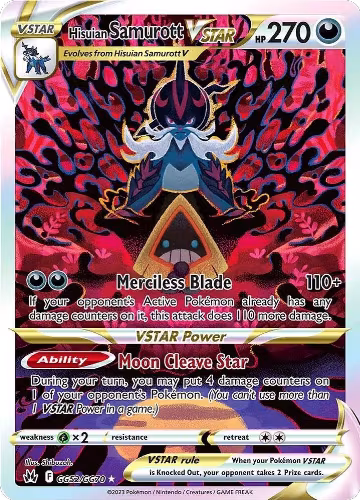 Hisuian Samurott VSTAR (GG52/GG70), Crown Zenith: Galarian Gallery — Pokémon card price