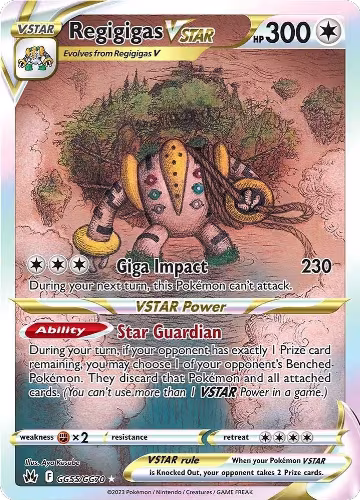 Regigigas VSTAR (GG55/GG70), Crown Zenith: Galarian Gallery — Pokémon card price