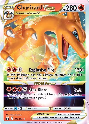 Charizard VSTAR (019/159), Crown Zenith — Pokémon card price