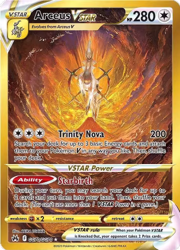 Arceus VSTAR (Secret) (GG70/GG70), Crown Zenith: Galarian Gallery — Pokémon card price