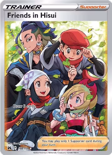 Friends in Hisui (Full Art) (148/159), Crown Zenith — Pokémon card price