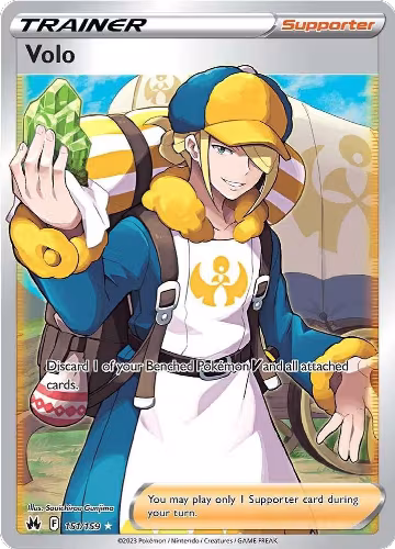 Volo (Full Art) (151/159), Crown Zenith — Pokémon card price