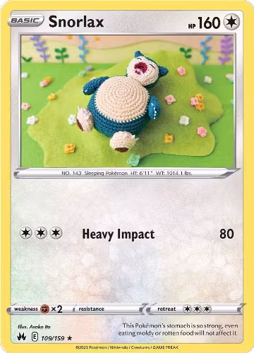 Snorlax (109/159), Crown Zenith — Pokémon card price