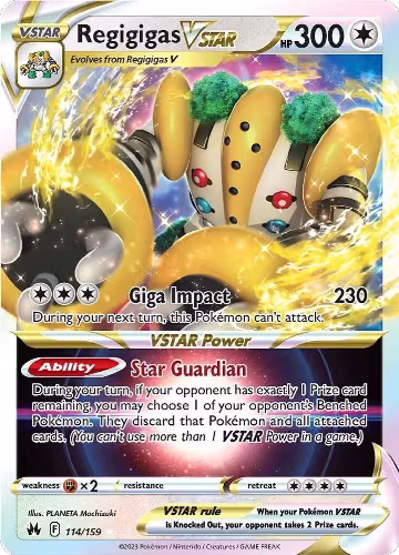 Regigigas VSTAR (114/159), Crown Zenith — Pokémon card price