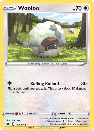 Wooloo (121/159), Crown Zenith — Pokémon card price