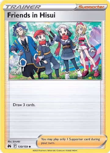 Friends in Hisui (130/159), Crown Zenith — Pokémon card price