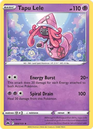 Tapu Lele (064/159), Crown Zenith — Pokémon card price