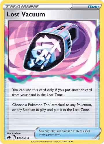 Lost Vacuum (135/159), Crown Zenith — Pokémon card price