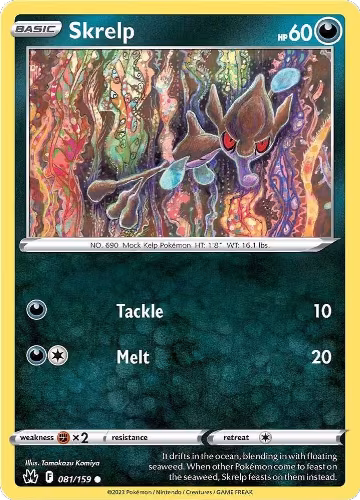 Skrelp (081/159), Crown Zenith — Pokémon card price
