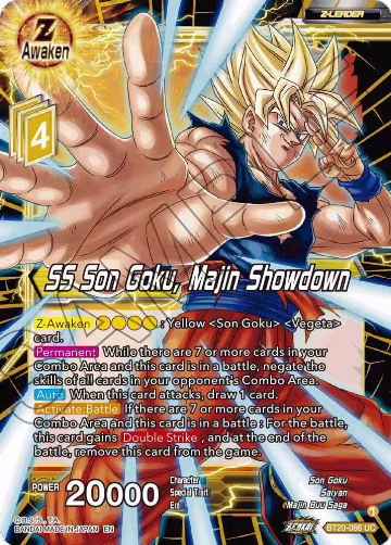 SS Son Goku, Majin Showdown (BT20-086), Power Absorbed — DB Super card price