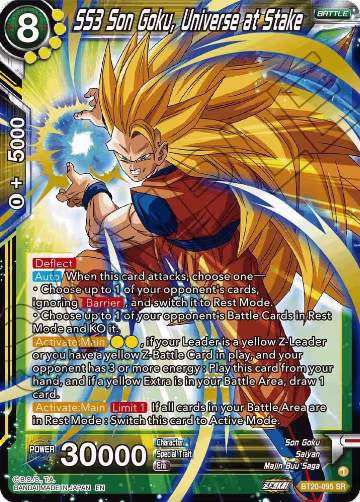 SS3 Son Goku, Universe at Stake (BT20-095), Power Absorbed — DB Super card price