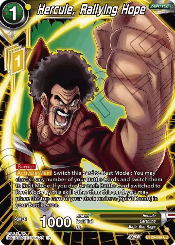 Hercule, Rallying Hope (BT20-089), Power Absorbed — DB Super card price