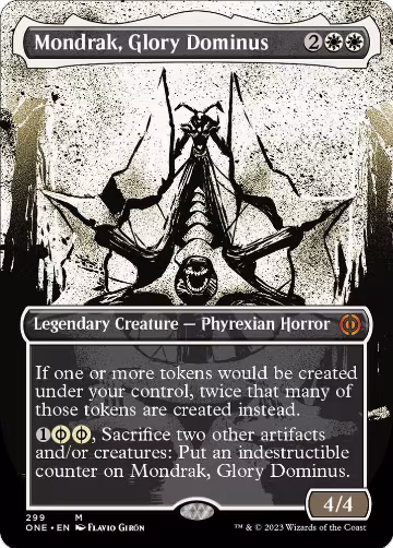 Mondrak, Glory Dominus (Showcase) (299), Phyrexia: All Will Be One — Magic card price