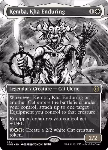 Kemba, Kha Enduring (Borderless) (330), Phyrexia: All Will Be One — Magic card price
