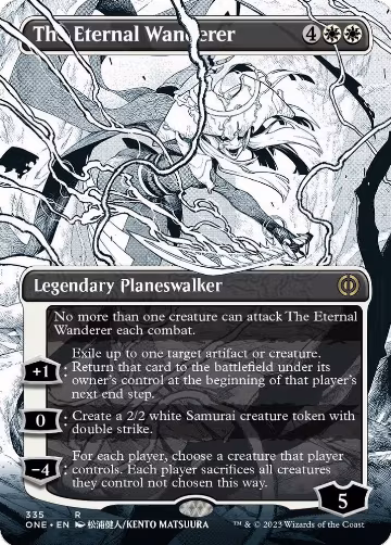 The Eternal Wanderer (Borderless) (335), Phyrexia: All Will Be One — Magic card price