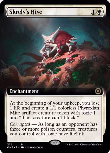 Skrelv's Hive (Extended Art) (376), Phyrexia: All Will Be One — Magic card price