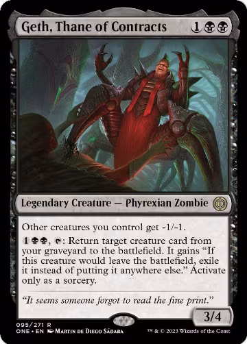 Geth, Thane of Contracts (95), Phyrexia: All Will Be One — Magic card price