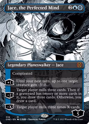 Jace, the Perfected Mind (Borderless) (336), Phyrexia: All Will Be One — Magic card price